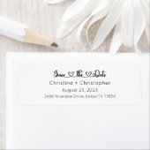 Sparen de Etiketten van de Datum, de Adresetikette (Insitu)