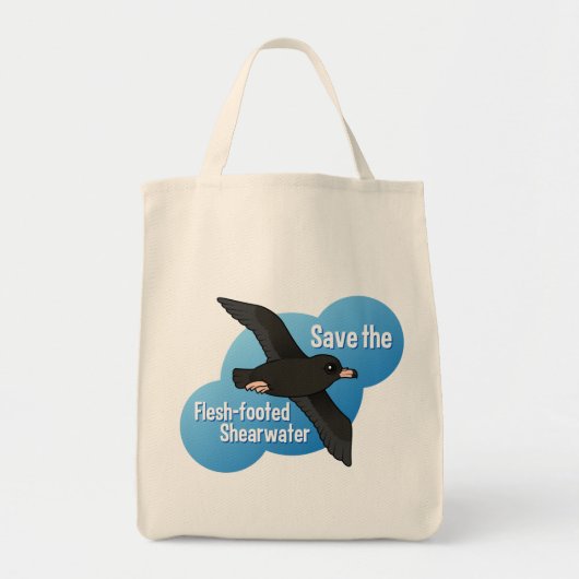 Sparen de Flesh-footed Shearwater Tote Bag (Voorkant)
