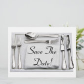 Sparen de Formele Inneringsuitnodiging van de Datu Save The Date (Staand voorkant)
