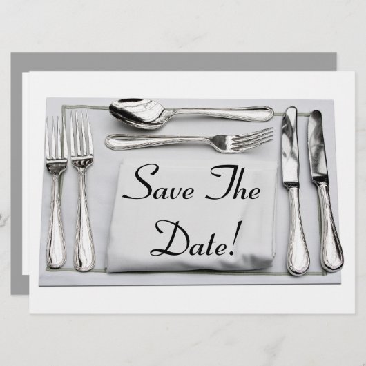 Sparen de Formele Inneringsuitnodiging van de Datu Save The Date (Voorkant / Achterkant)