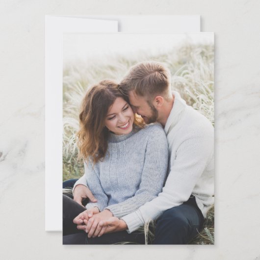 Sparen de Foto Groene Elegant Manuscript van de We Save The Date (Voorkant)