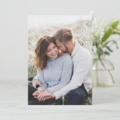 Sparen de Foto Groene Elegant Manuscript van de We Save The Date (Staand voorkant)