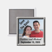 Sparen de Foto Magnet van de Datum (Voorkant / Achterkant)