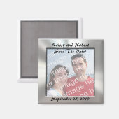 Sparen de Foto Magnet van de Datum (Voorkant / Achterkant)