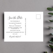 Sparen de Foto van de Datum gelukkig ooit na Aankondigingskaart