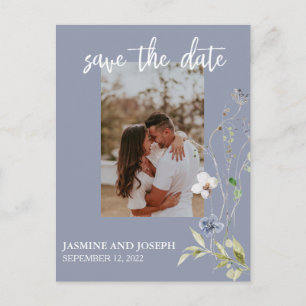 Sparen de Foto van de Waterverf van de Datum Wilde Aankondigingskaart