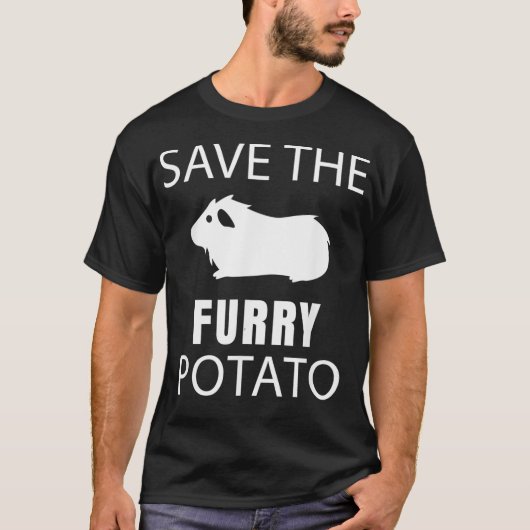 Sparen de Furry Potato Mountain Guinea Pig T-shirt (Voorkant)