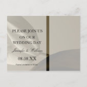 Sparen de Gebeurtenis van de Datum en het Briefkaa Aankondigingskaart (Achterkant)