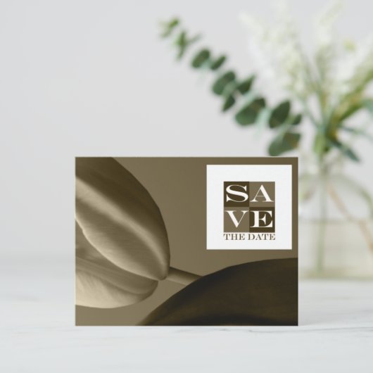 Sparen de Gebeurtenis van de Datum en het Briefkaa Aankondigingskaart (Staand voorkant)