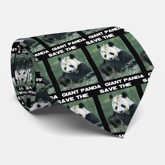 Sparen de Giant Panda Stropdas (Opgerold)