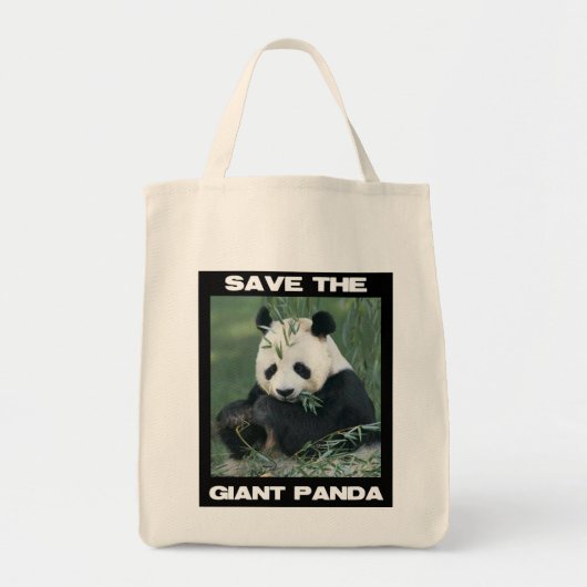 Sparen de Giant Panda Tote Bag (Voorkant)