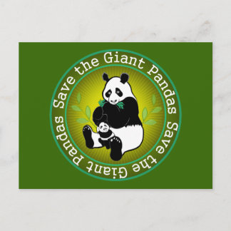 Sparen de Giant Pandas Briefkaart