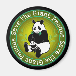 Sparen de Giant Pandas Magneet