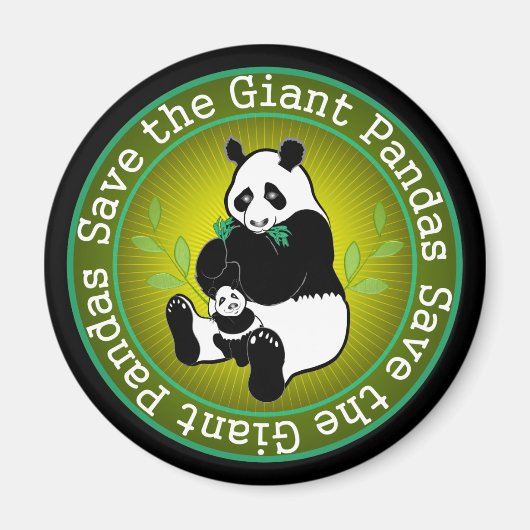 Sparen de Giant Pandas Magneet (Voorkant)
