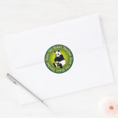 Sparen de Giant Pandas Ronde Sticker (Envelop)