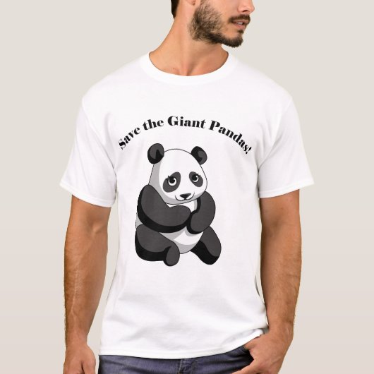 Sparen de Giant Pandas! T-shirt (Voorkant)