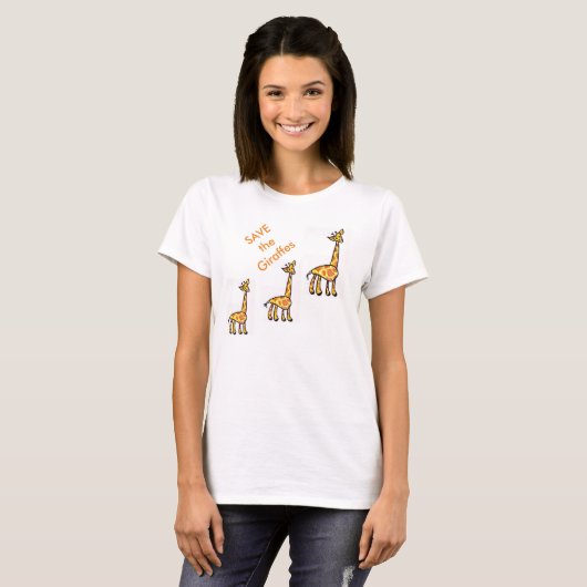 Sparen de Giraffes T-Shirt (Voorkant volledig)