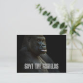 Sparen de Gorillas Briefkaart (Staand voorkant)