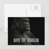 Sparen de Gorillas Briefkaart (Voorkant / Achterkant)