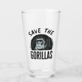 Sparen de Gorillas Gorilla bedreigde uitsterven Glas