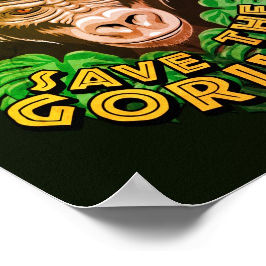 Sparen de Gorillas - het Bewustmakingscitaat van d Poster (Hoek)