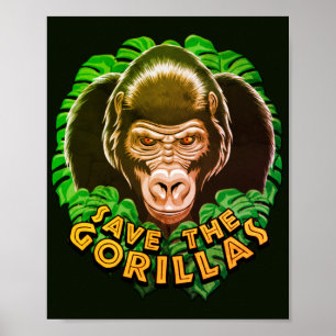 Sparen de Gorillas - het Bewustmakingscitaat van d Poster