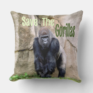 Sparen de Gorillas Kussen