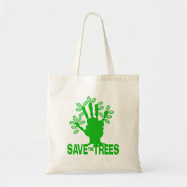 Sparen de Groene Bomen Eco Friendly zak Tote Bag
