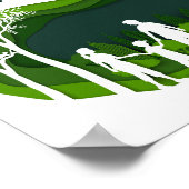 Sparen de Groene Familie Park Eco Poster (Hoek)