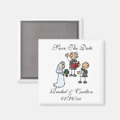 Sparen de Groep van de Dates die gehuwde Douane kr Magneet (Voorkant / Achterkant)