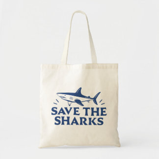 Sparen de haaien tote bag