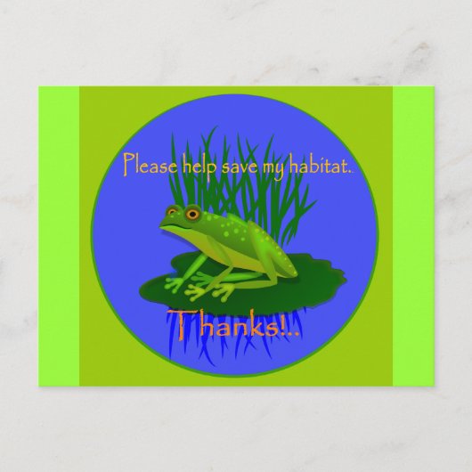 Sparen de habitat briefkaart (Voorkant)