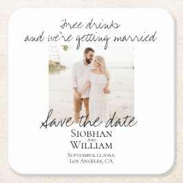 Sparen de Handgeschreven Persoonlijke Foto van de  Kartonnen Onderzetters