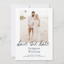 Sparen de Handgeschreven Persoonlijke Foto van de  Save The Date