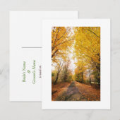 Sparen de Herfst van het Afbeelding van het Dates Aankondigingskaart (Voorkant / Achterkant)