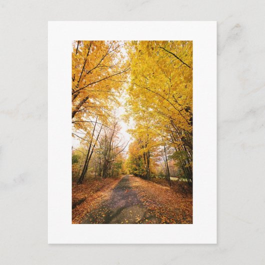 Sparen de Herfst van het Afbeelding van het Dates Aankondigingskaart (Voorkant)
