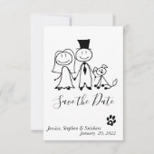 Sparen de het Hondenliefhebber van de Datum Statio Save The Date (Voorkant)
