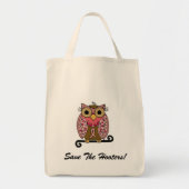 Sparen de Hooters Owl Bag Tote Bag (Voorkant)