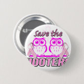 Sparen de Hooters.png Ronde Button 5,7 Cm (Voorkant /achterkant)