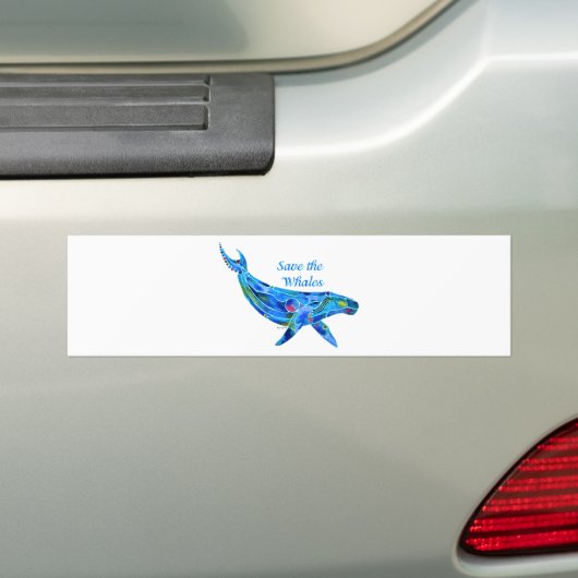 Sparen de Humpback Whale Bumpersticker (Op auto)