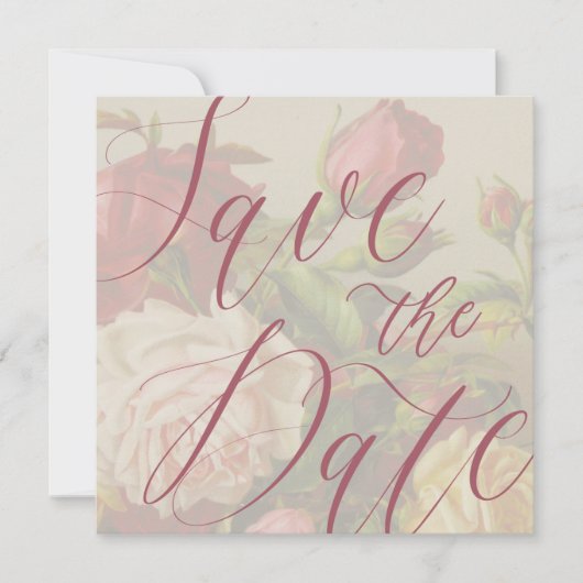 Sparen de Kaart van de Aankondiging van de Datum & (Voorkant)