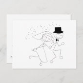 Sparen de Kaart van de Afbeeldingen van de Weddens (Voorkant / Achterkant)