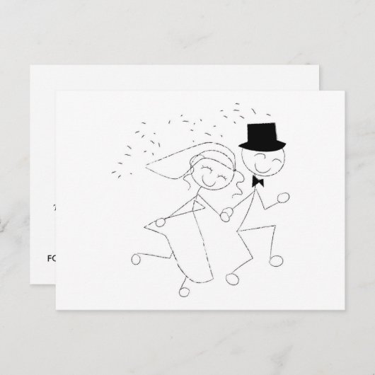 Sparen de Kaart van de Afbeeldingen van de Weddens (Voorkant / Achterkant)