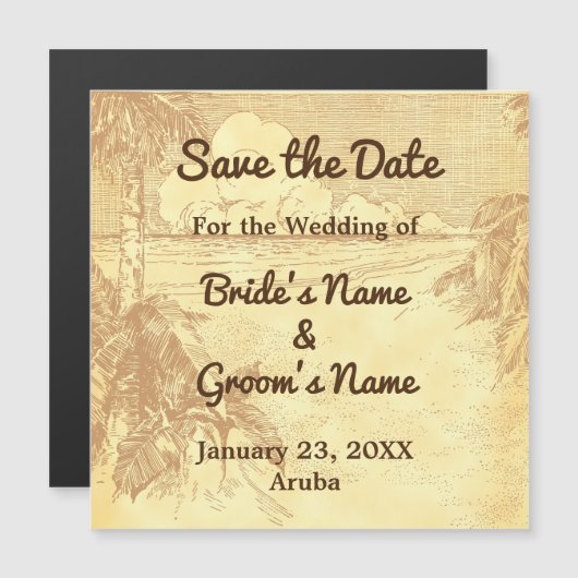 Sparen de  Kaart van de Beach van de Douane van de (Voorkant / Achterkant)