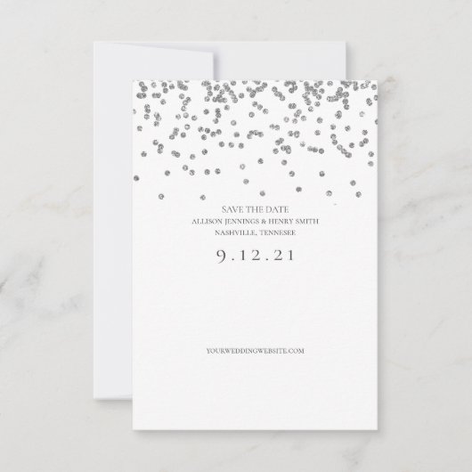 Sparen de Kaart van de Confetti van de Weddenschap (Voorkant)