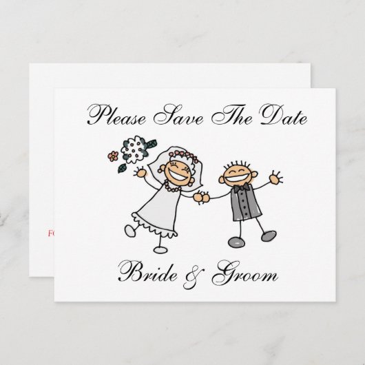  sparen de Kaart van de Datum (Voorkant / Achterkant)