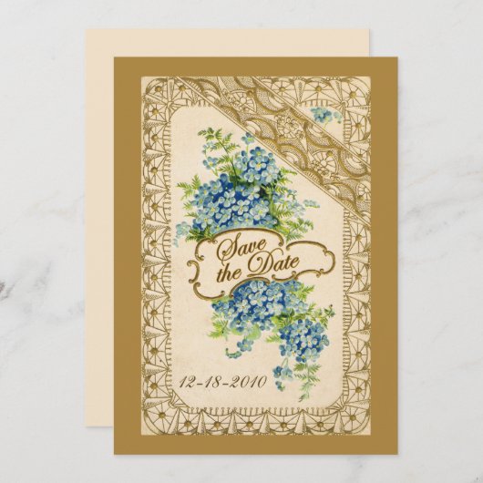 sparen de Kaart van de Datum (Voorkant / Achterkant)