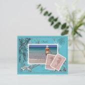 Sparen de  Kaart van de Datum TurquoiseFrame (Staand voorkant)