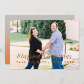 sparen de Kaart van de Kerstmis van de Datum (Voorkant / Achterkant)