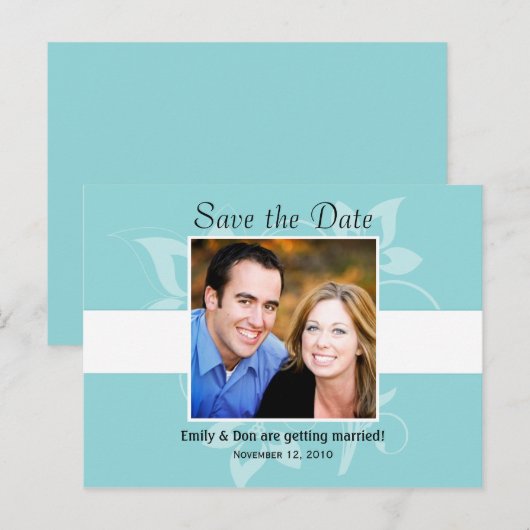 Sparen de Kaart van de Mededeling van de Datum (Voorkant / Achterkant)